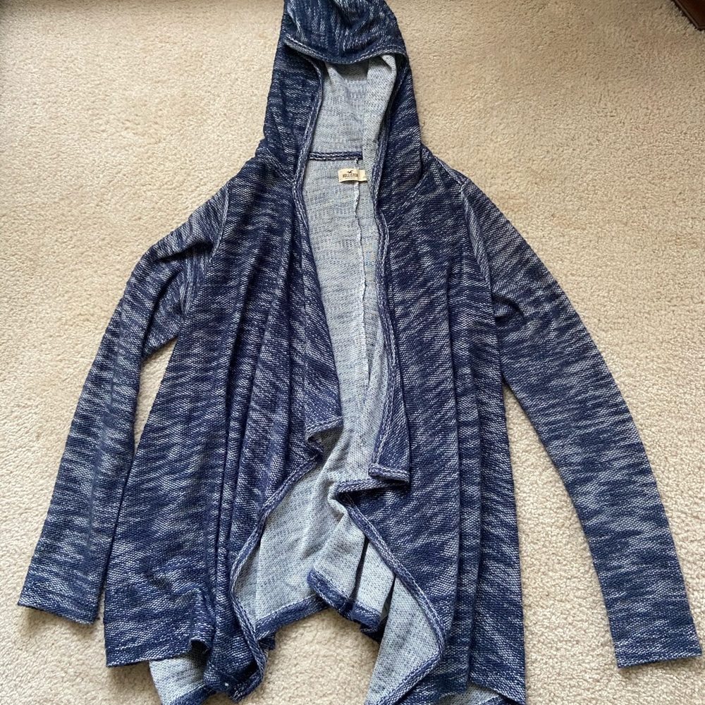 Hollister flowy hooded cardigain